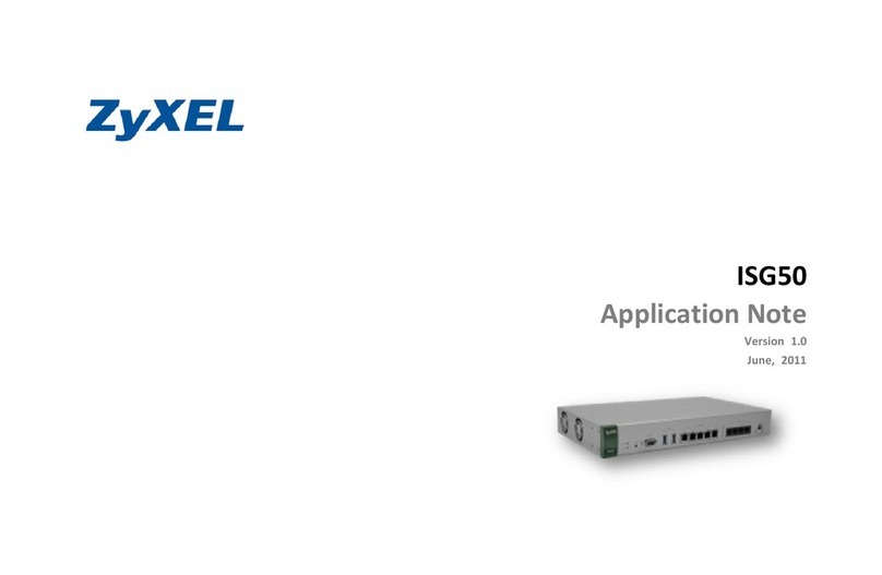 ZyXEL Communications ISG50 Installation and operating instructions