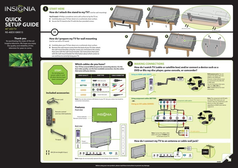 Insignia NS-40D510MX15 User manual