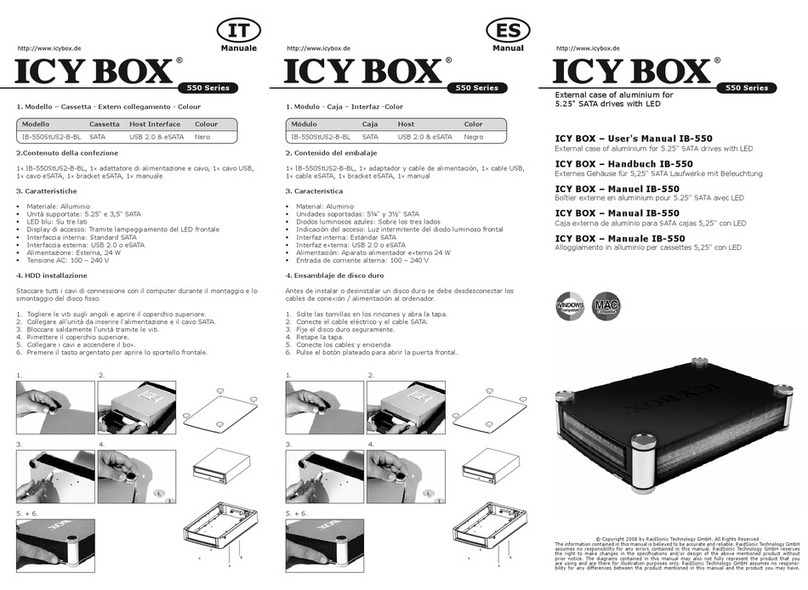 Icy Box IB-550StUS2-B-BL user manual