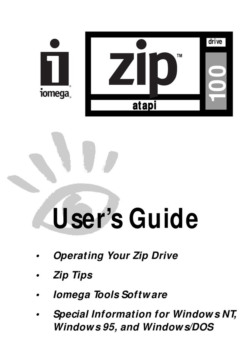 Iomega ZIP drive 100 User manual