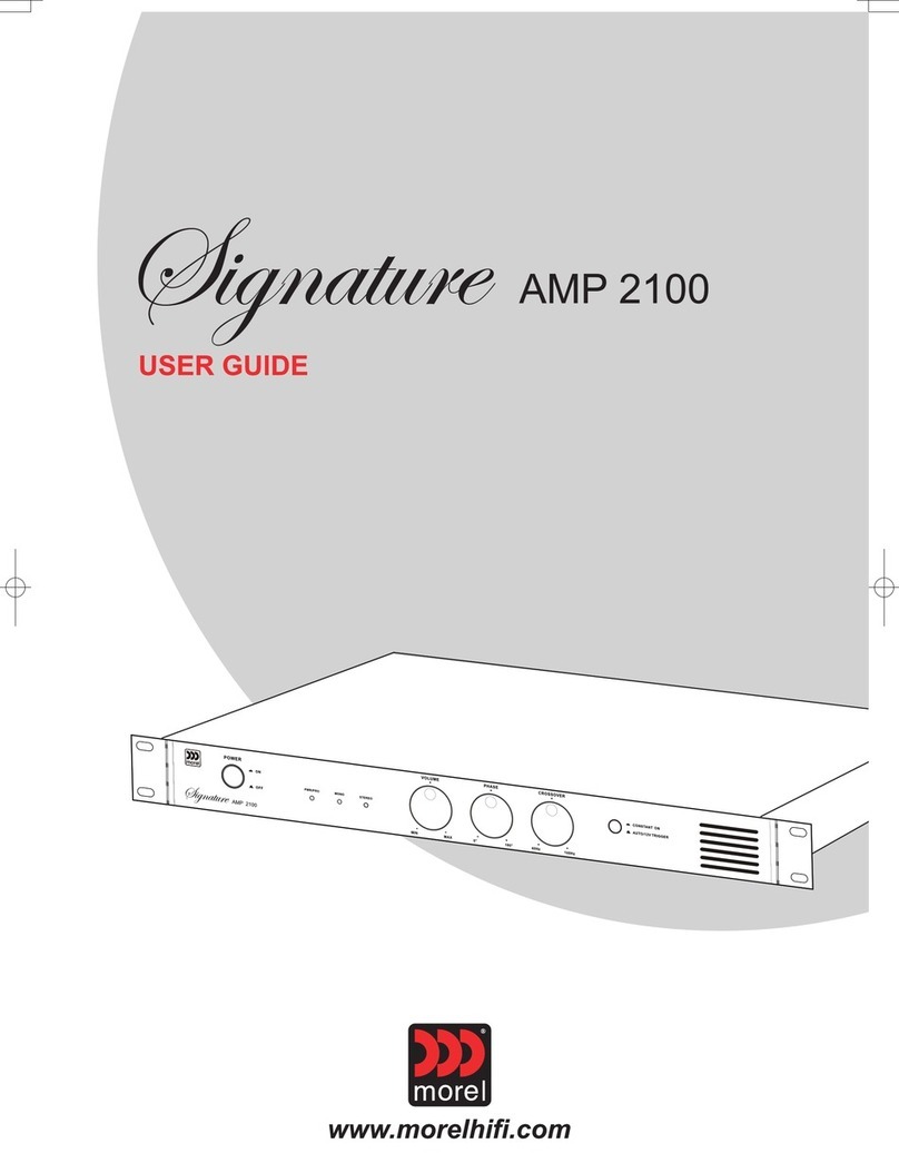 Morel Signature AMP 2100 user guide