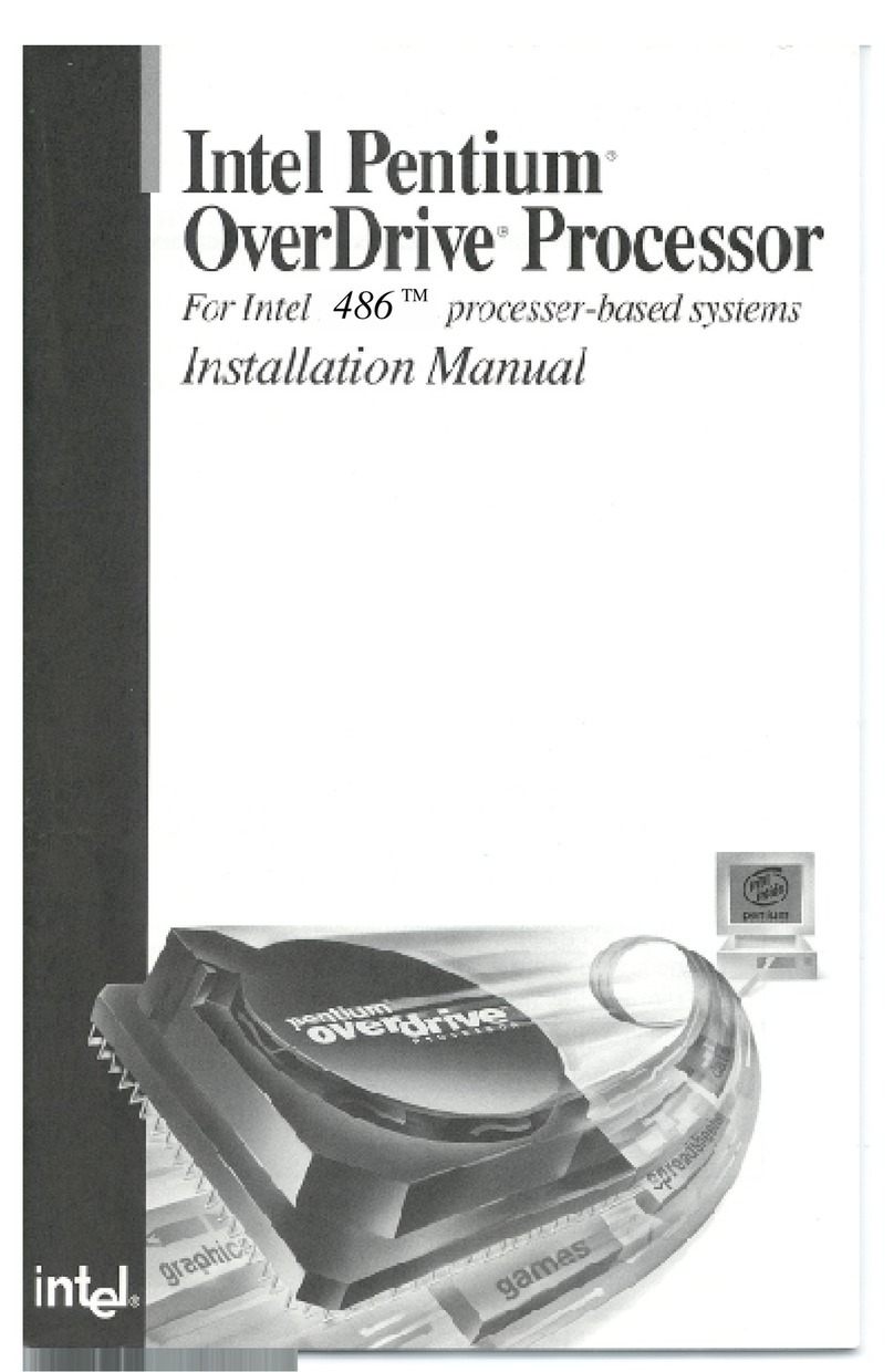 Intel Pentium OverDrive User manual