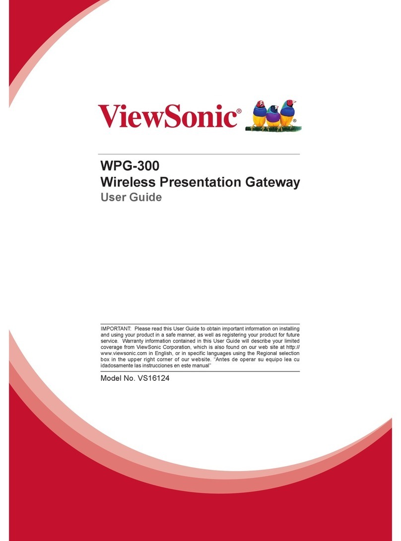 ViewSonic WPG-300 User manual