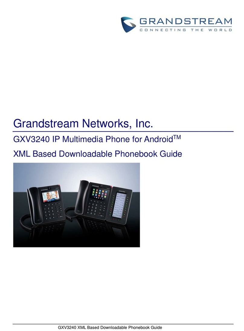 Grandstream Networks GXV3240 User manual