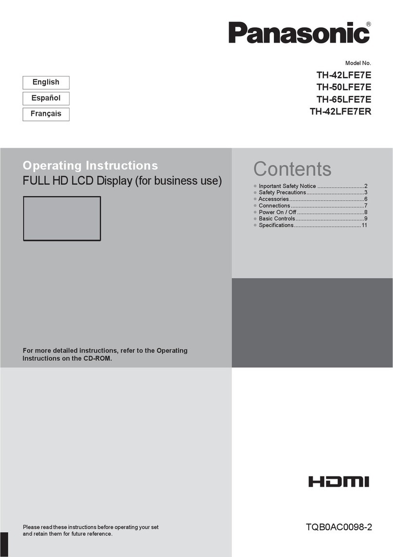Panasonic TH-42LFE7E User manual