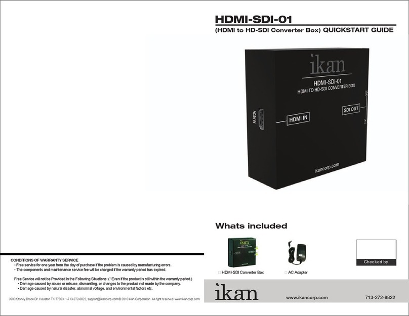 Ikan HDMI-SDI-01 quick start guide
