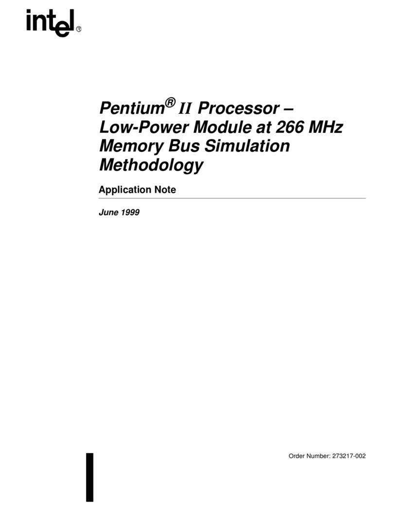 Intel Pentium II Installation and operating instructions