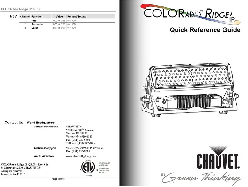 Chauvet COLORado Ridge IP User manual