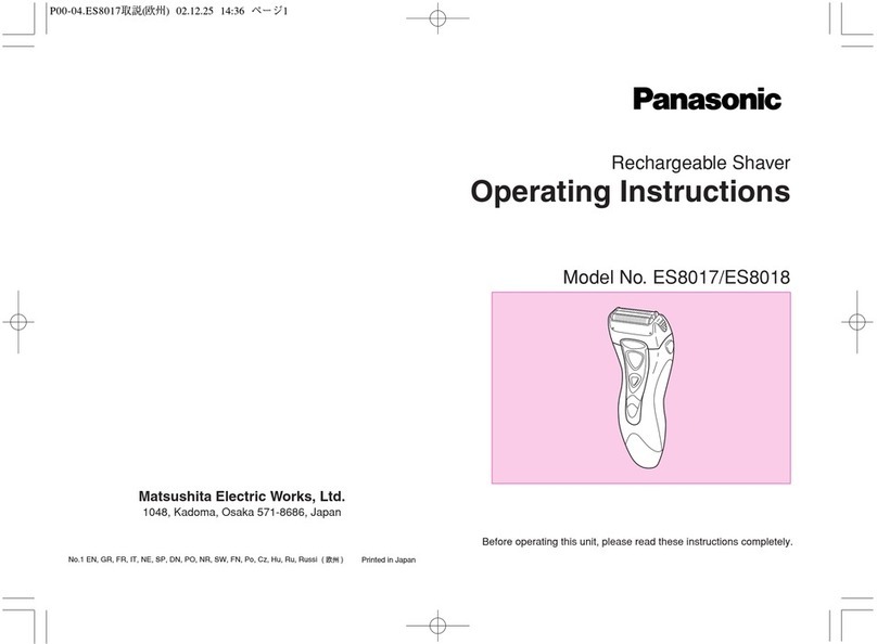 Panasonic ES-8017 User manual