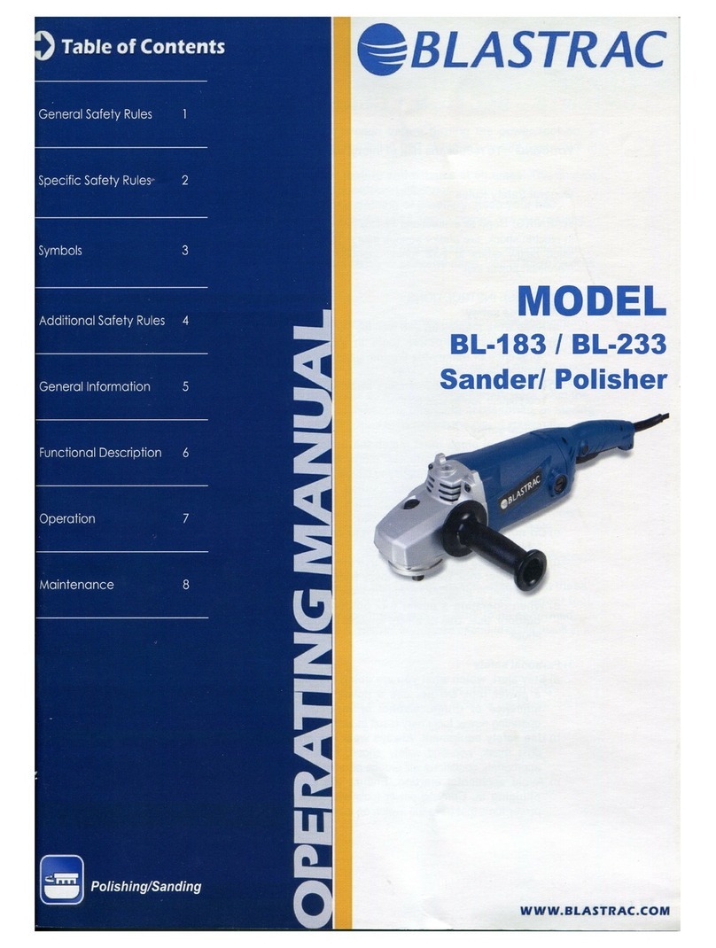 Blastrac BL-183 User manual