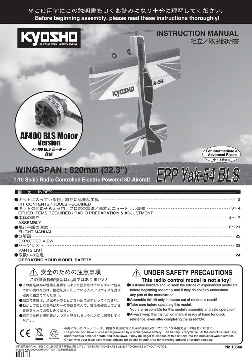 Kyosho EPP Yak-54 BSL instruction manual