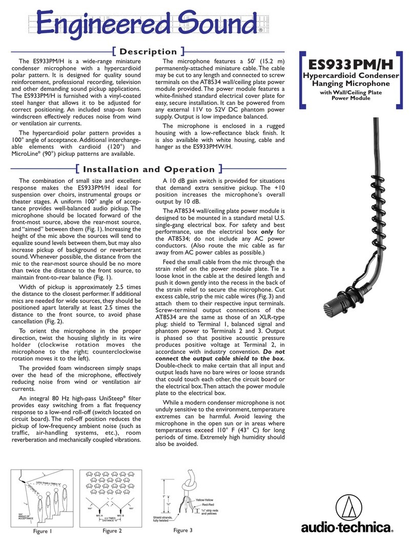 Audio Technica ES933PM/H user manual