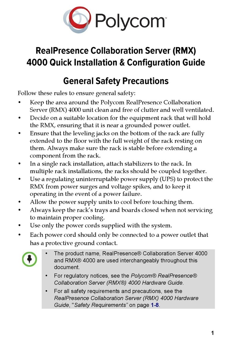 Polycom RealPresence 4000 Operating and maintenance instructions