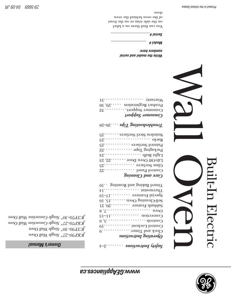 GE JCKP30 User manual