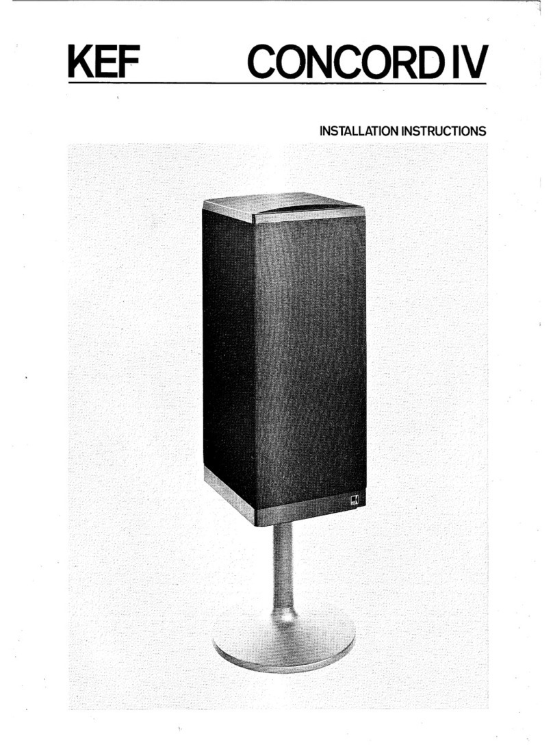 KEF Concord IV User manual