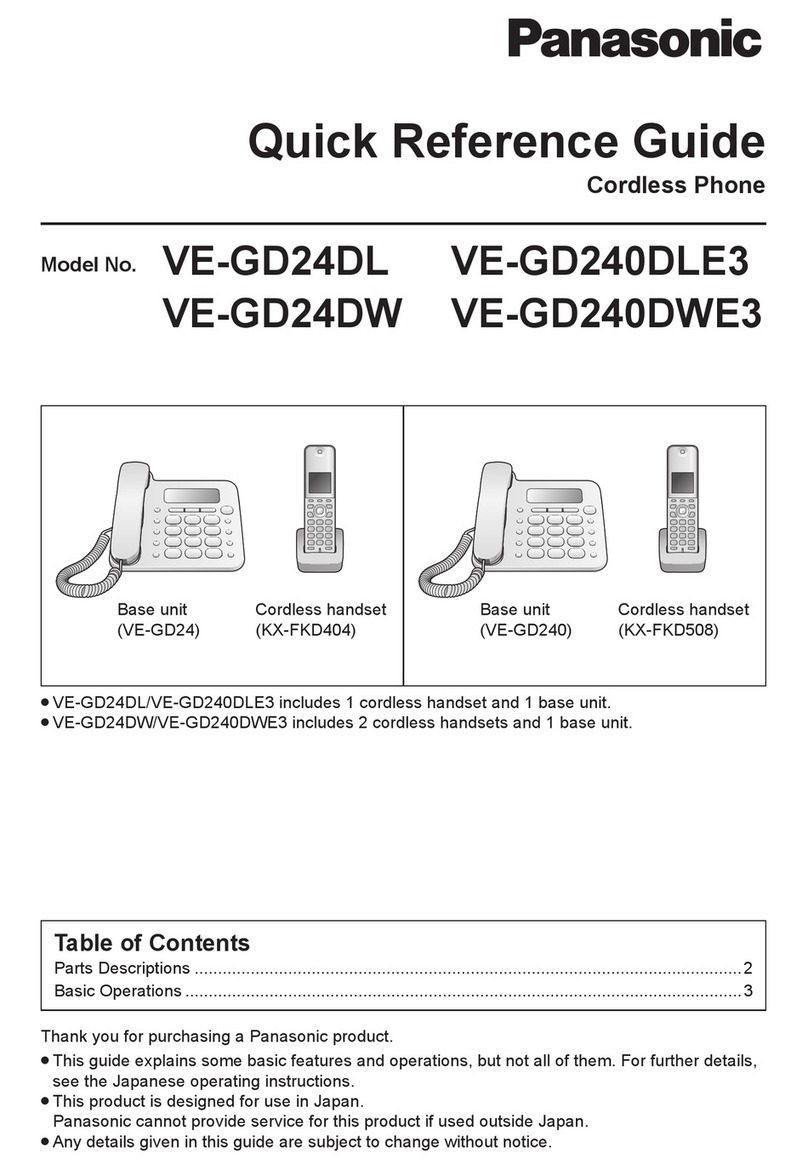 Panasonic VE-GD24DL User manual