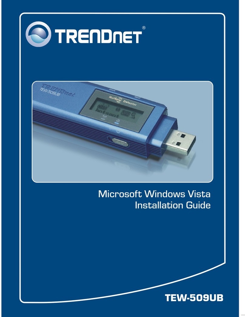 TRENDnet TEW-509UB User manual TRENDnet TEW-509UB User manual