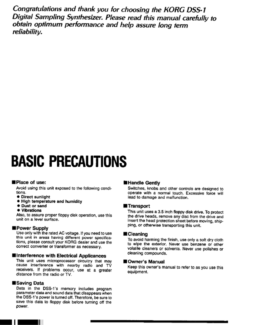 Korg DSS-1 user manual