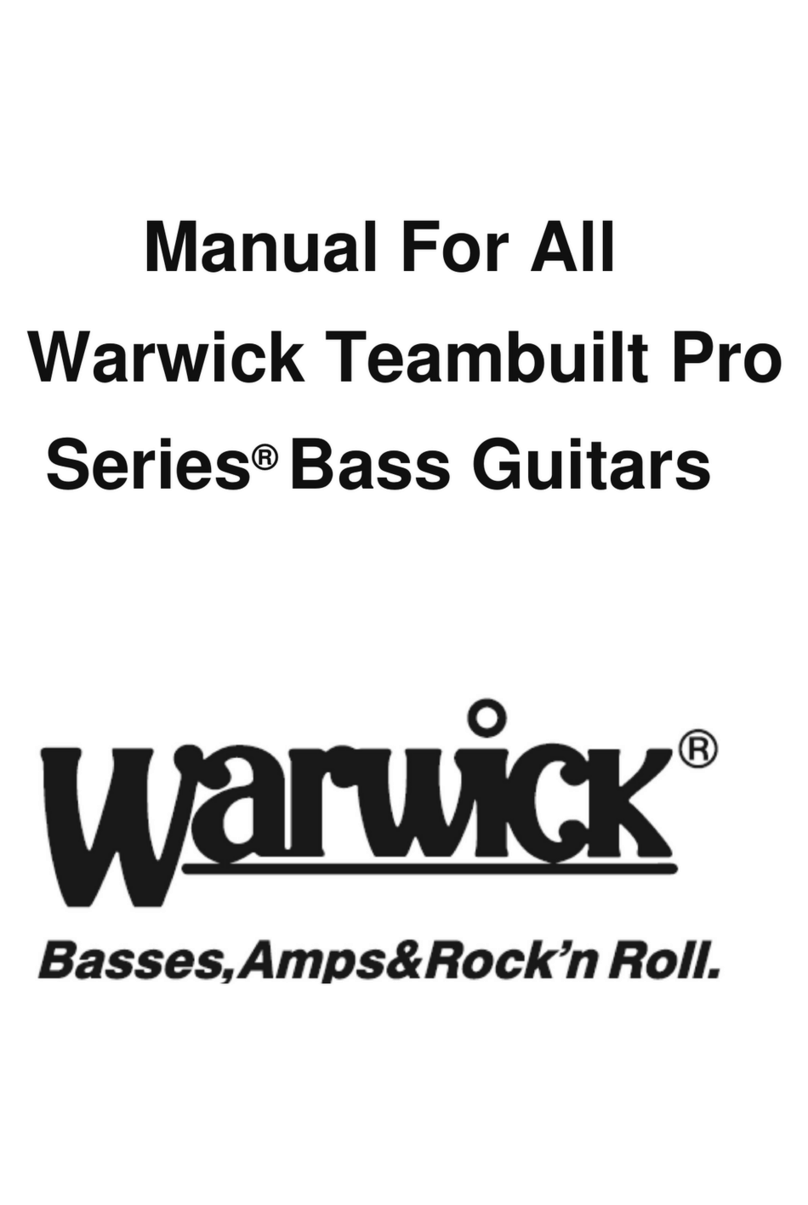 Warwick Teambuilt Pro Series User manual Warwick Teambuilt Pro Series User manual