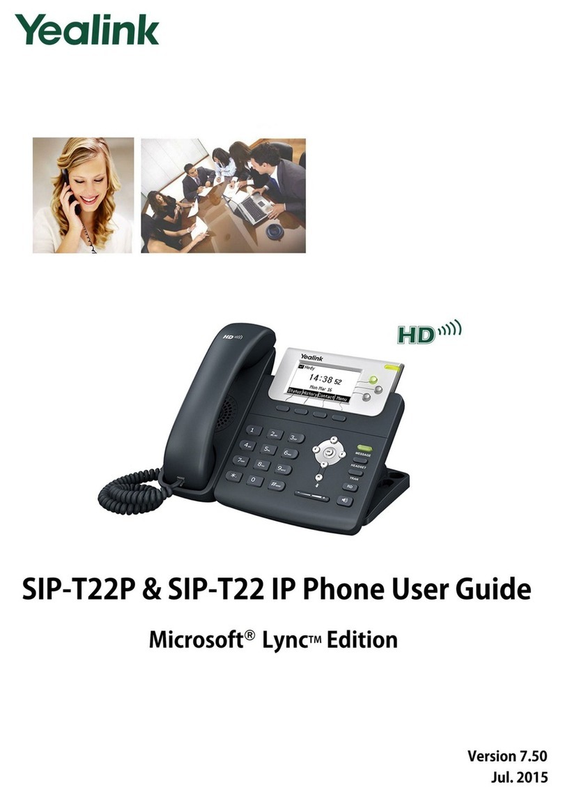 Yealink SIP-T22 User manual