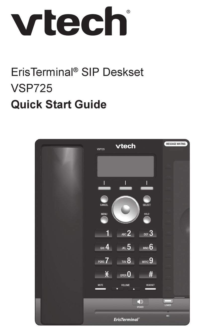 V-tech VSP725 User manual