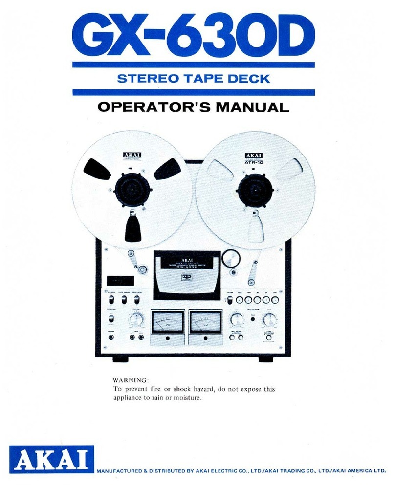 Akai GX-630D User manual