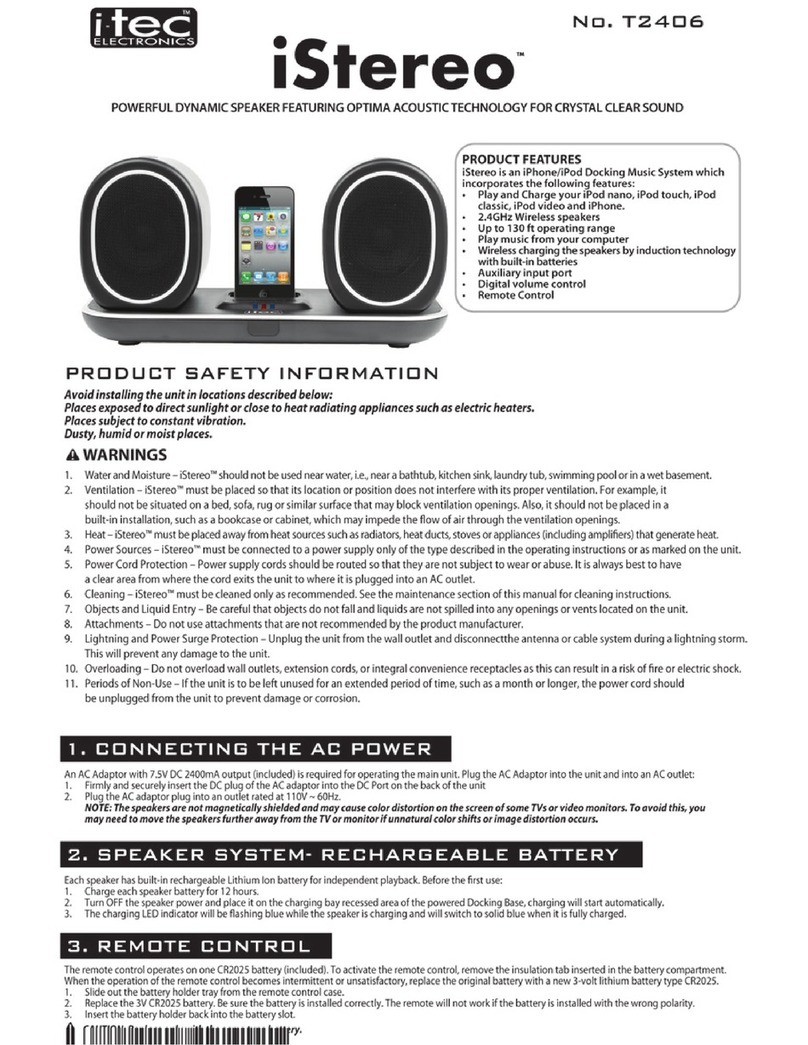 Itec iStereo T2406 user manual