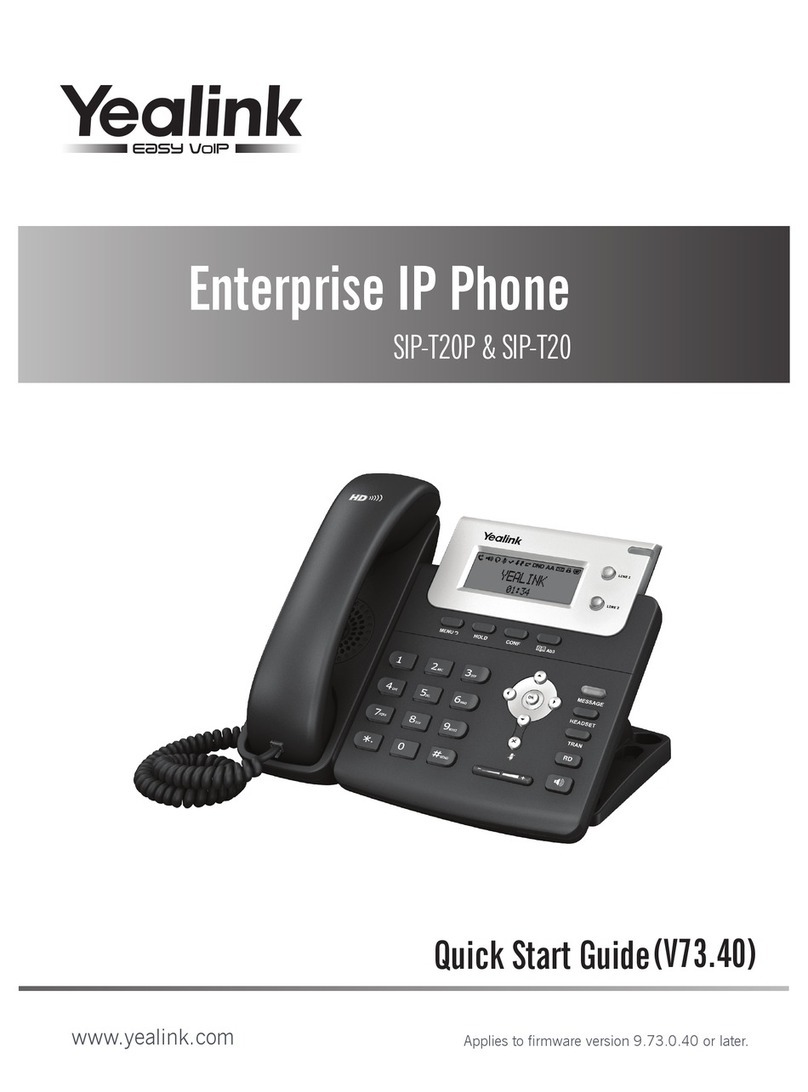 Yealink Yealink SIP-T20P User manual