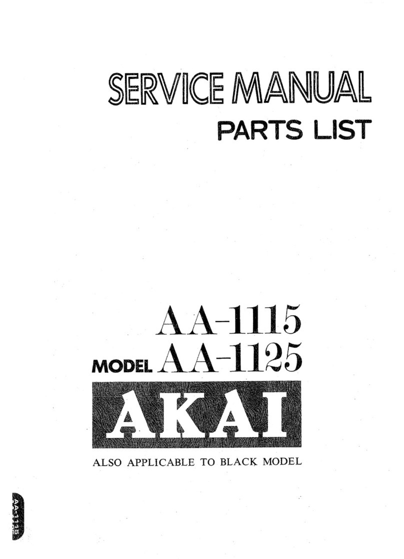 Akai AA-1125 Service manual