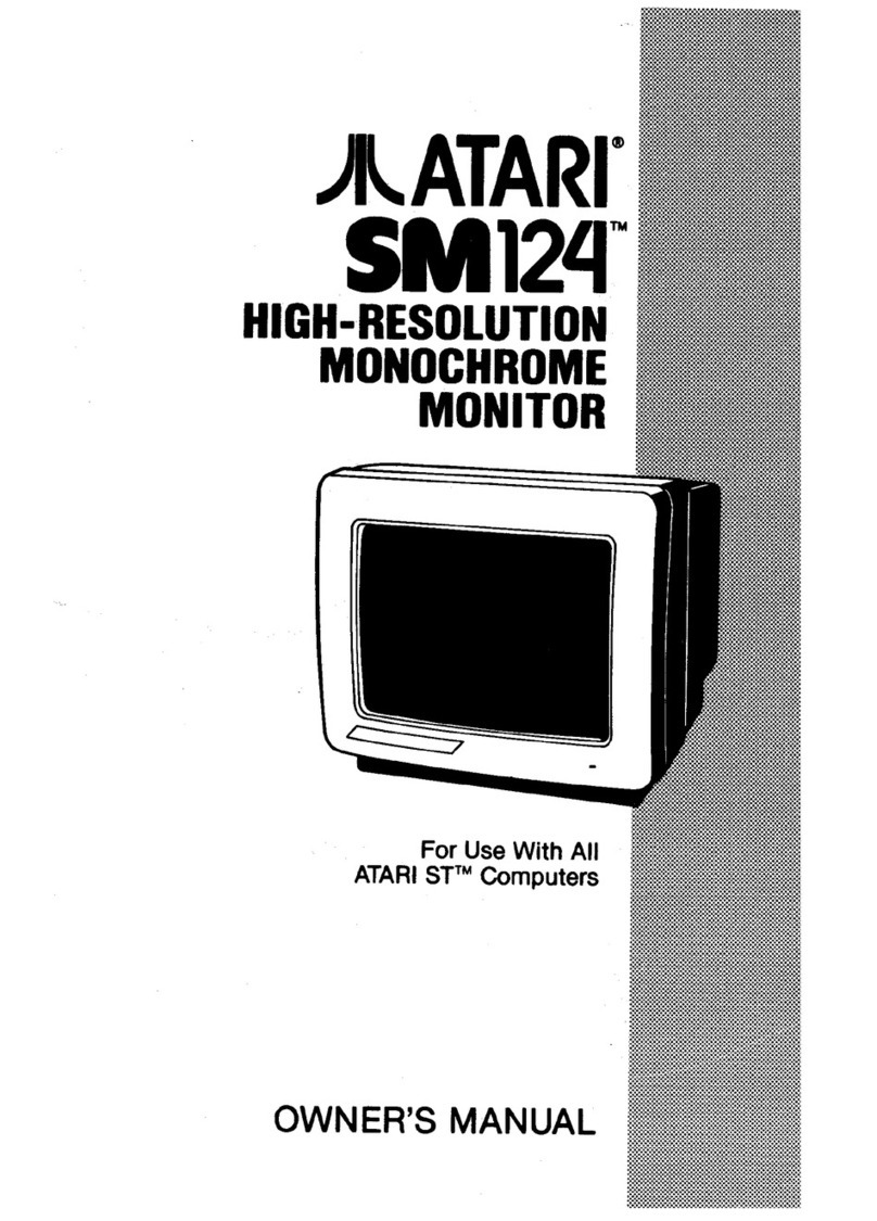 Atari SM124 User manual