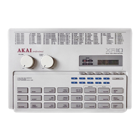 Akai XR10 User manual