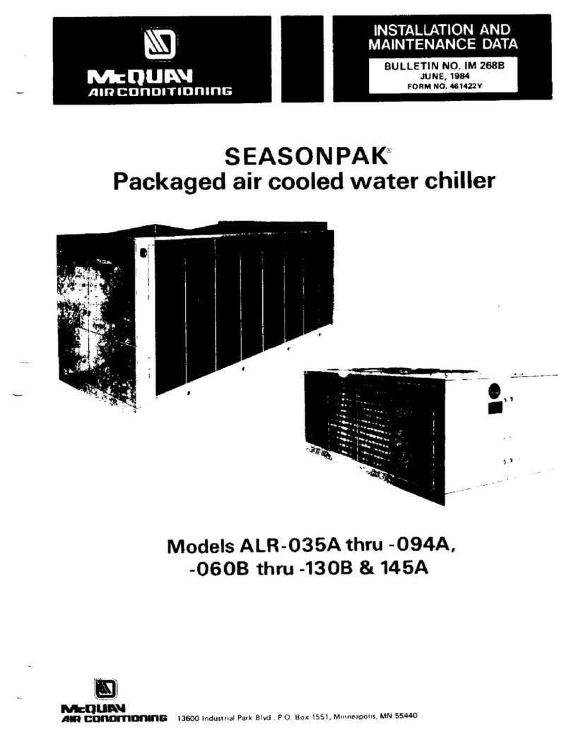 McQuay Seasonpak ALR-035A Installation and maintenance data McQuay Seasonpak ALR-035A Installation and maintenance data