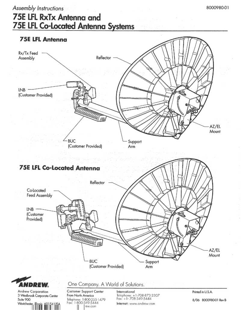 Andrew 75E LFL Antenna User manual