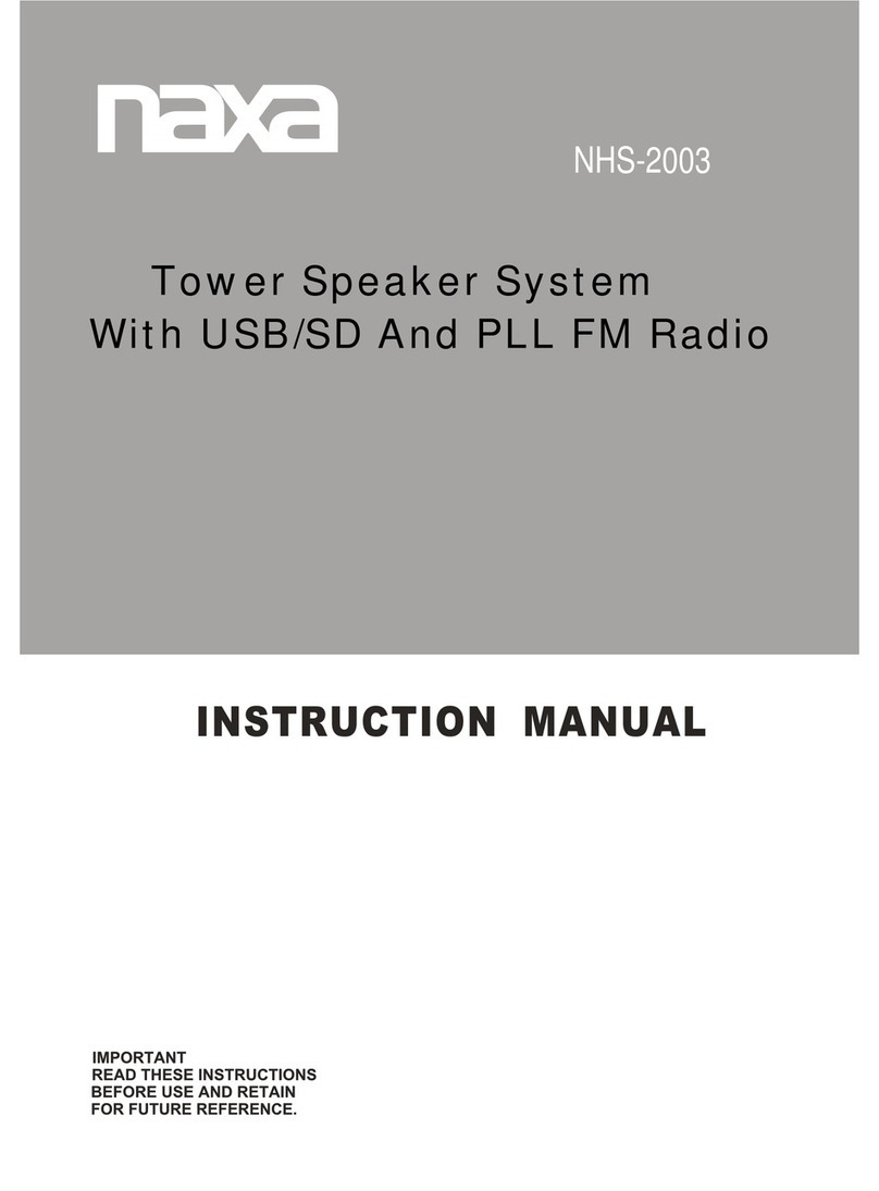 Naxa NHS-2003 instruction manual