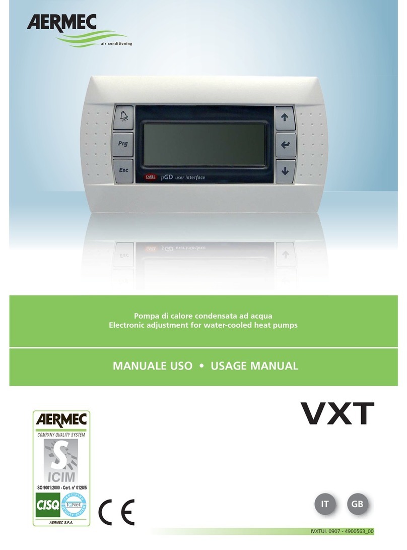 AERMEC VXT Usage manual
