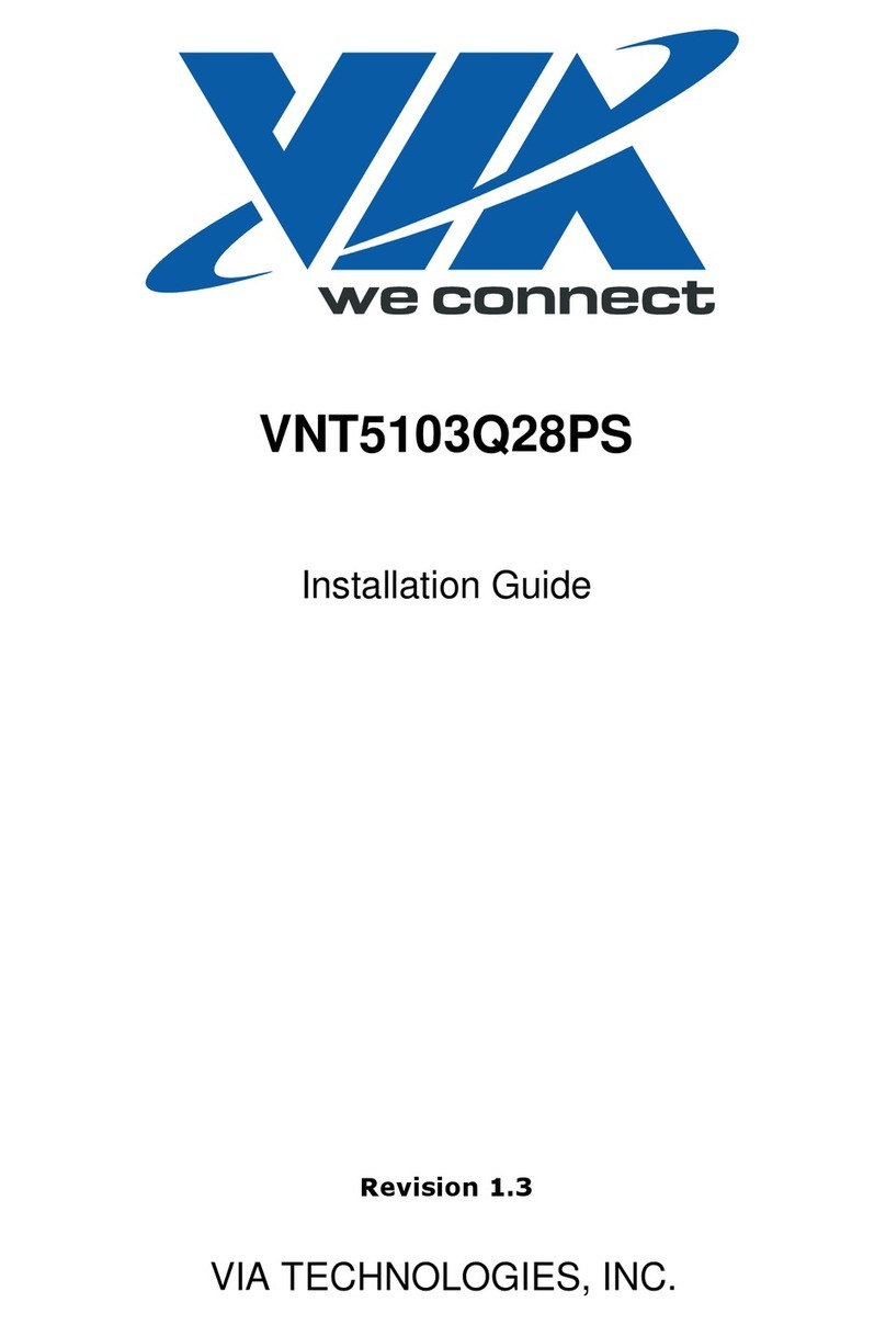 VIA Technologies VNT5103Q28PS installation guide