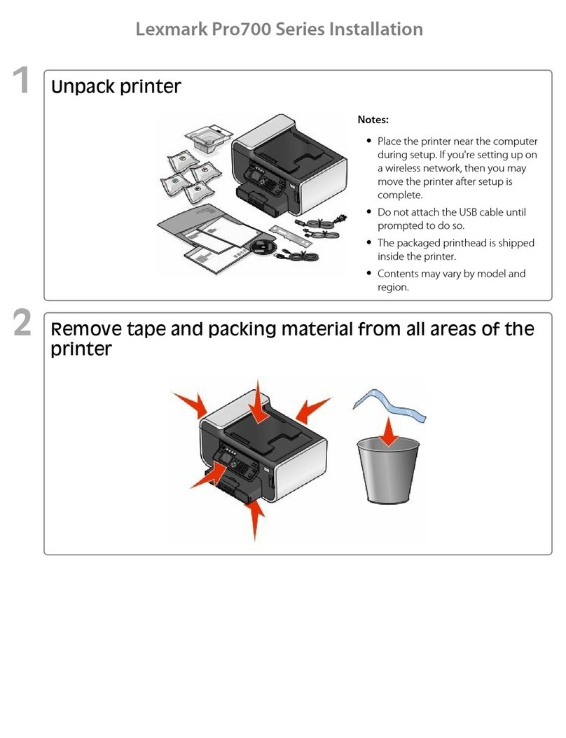 Lexmark PRO700 User manual
