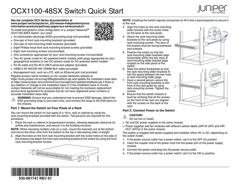 Juniper OCX1100-48SX quick start guide