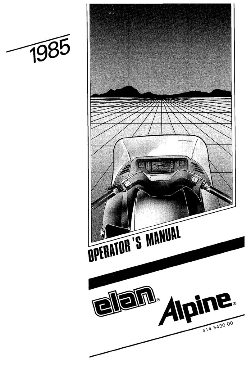 Ski-Doo Alpine 1985 User manual