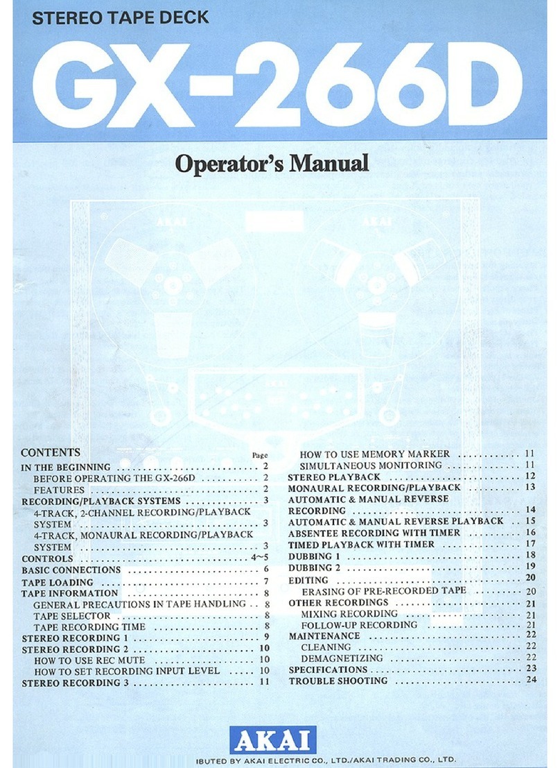 Akai GX-266D User manual