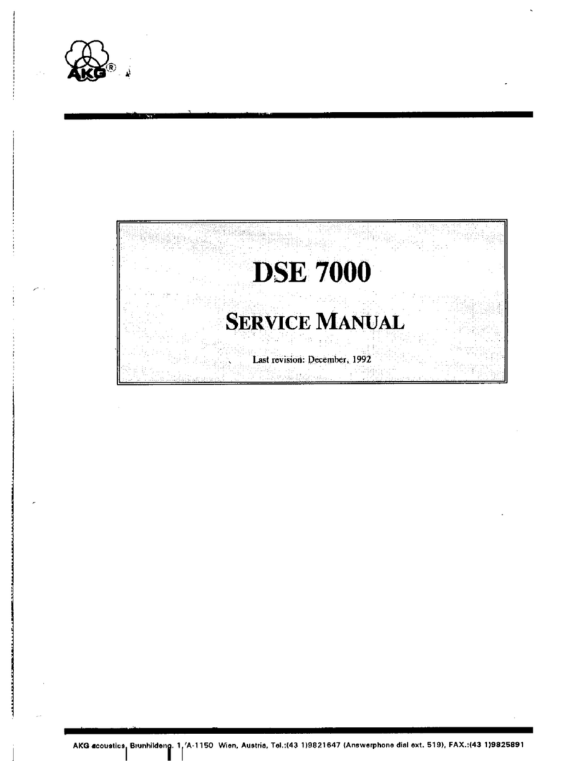 AKG DSE 7000 Service manual