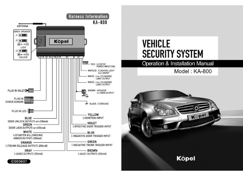 Kopel KA-800 Operation & installation manual