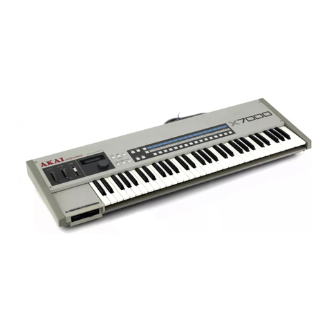Akai X7000 Operator's manual