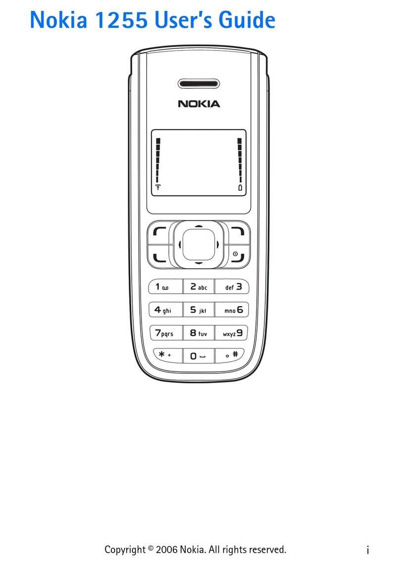 Nokia 1255 User manual Nokia 1255 User manual