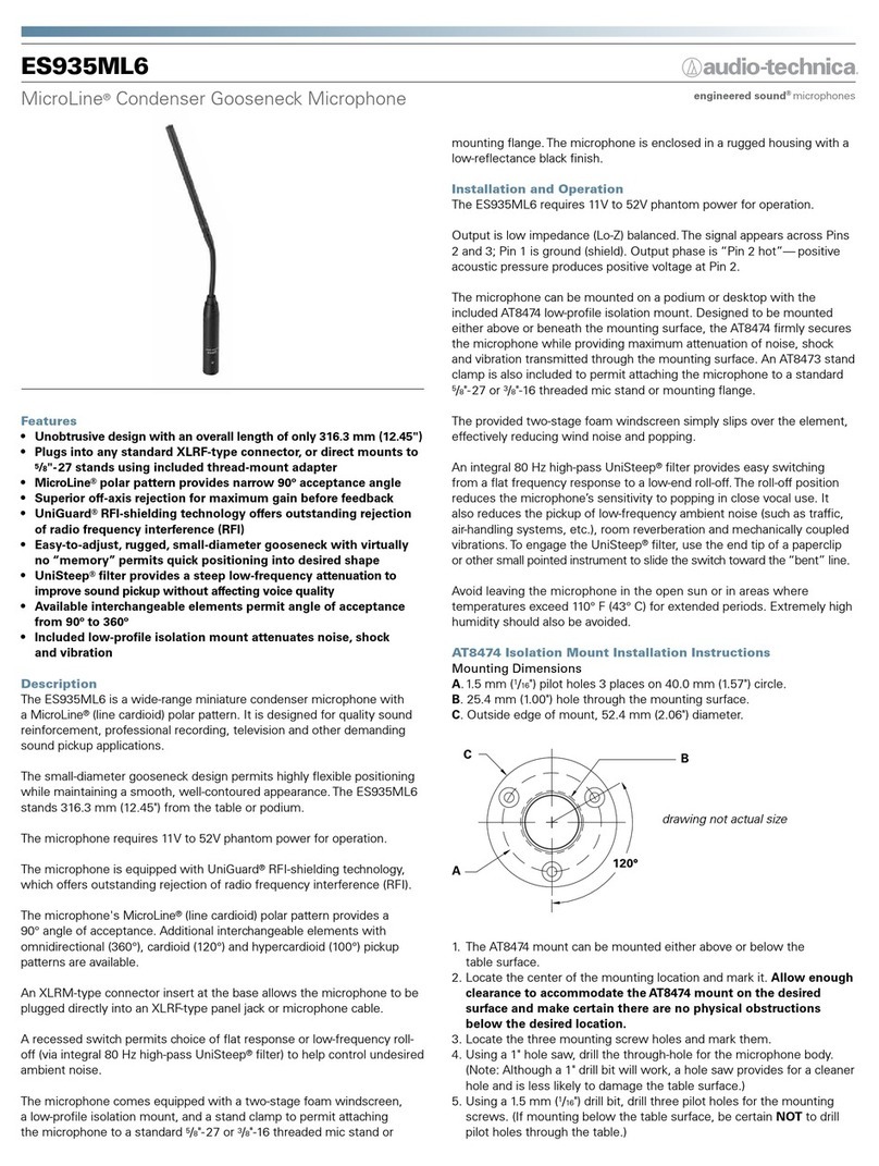 Audio Technica ES935ML6 User manual