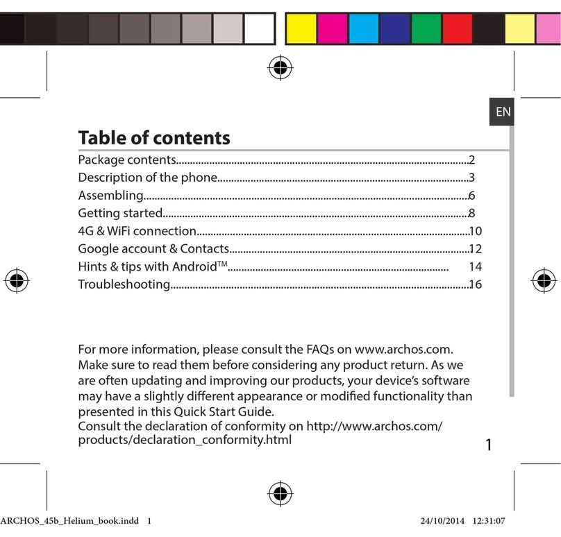 Archos 45b Helium Product guide