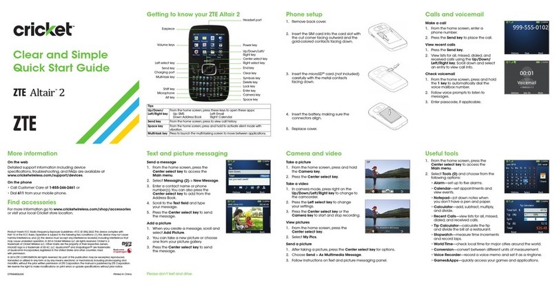 Zte Cricket Altair 2 User manual