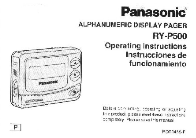 Panasonic RY-P500 User manual