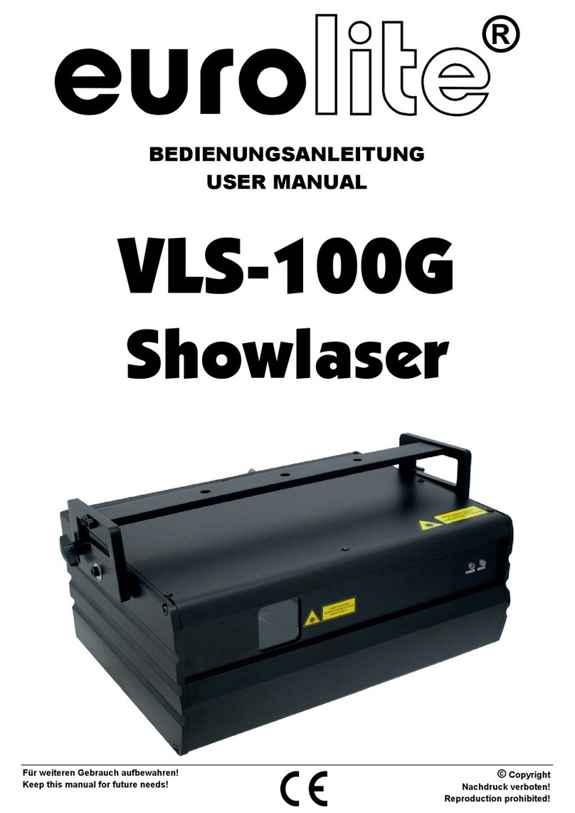 EuroLite VLS-100G Showlaser user manual