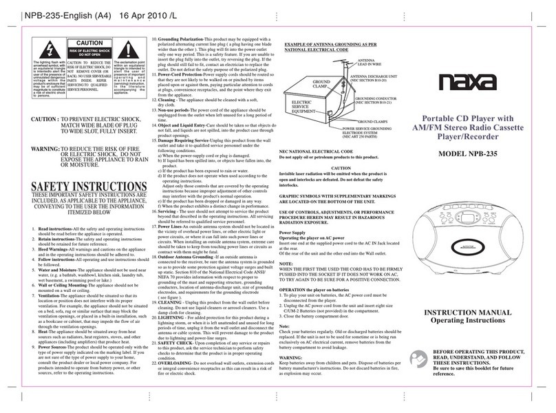 Naxa NPB-235 User manual